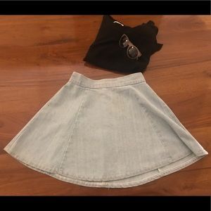 LF CARMAR denim skater skirt